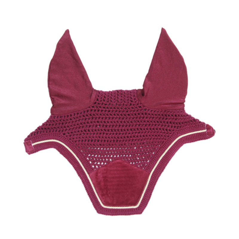 Kentucky Wellington Velvet Fly Veil Full - Fuchsia-1
