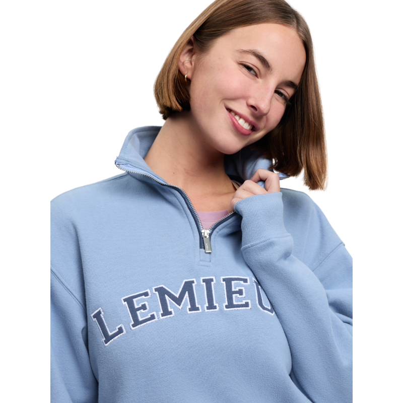 LeMieux Kelsie Quarter Neck Sweat - Powder Blue-3