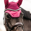 Kentucky Wellington Velvet Fly Veil Full - Fuchsia
