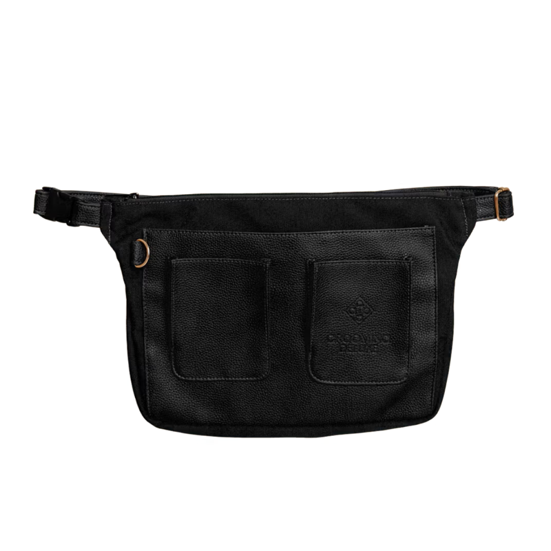 Grooming Deluxe Canvas Plaiting Waist Bag - Black-3