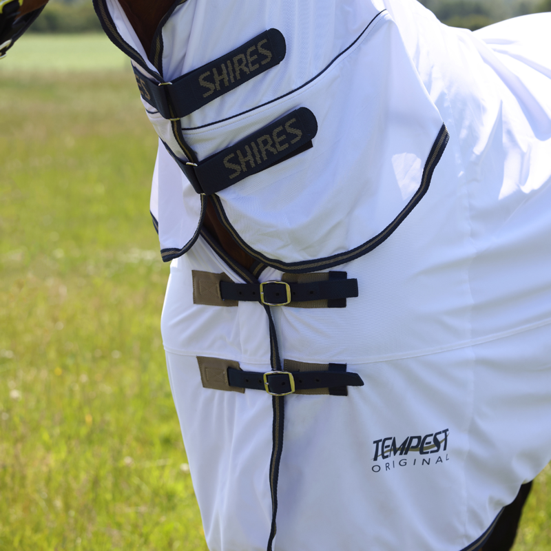 Shires Tempest Original Fly Combo Rug - White/Navy-5