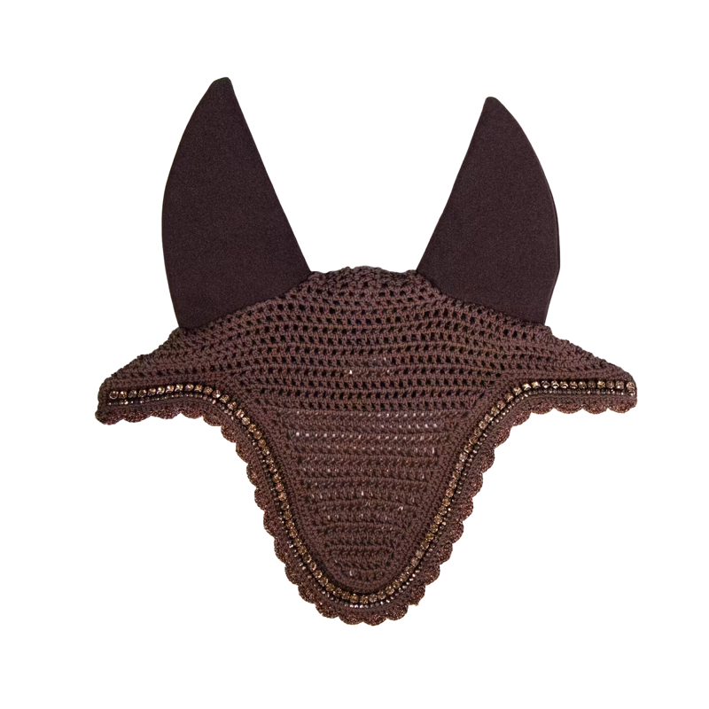 Kentucky Stone and Pearl Long Soundless Fly Veil Full - Brown-2