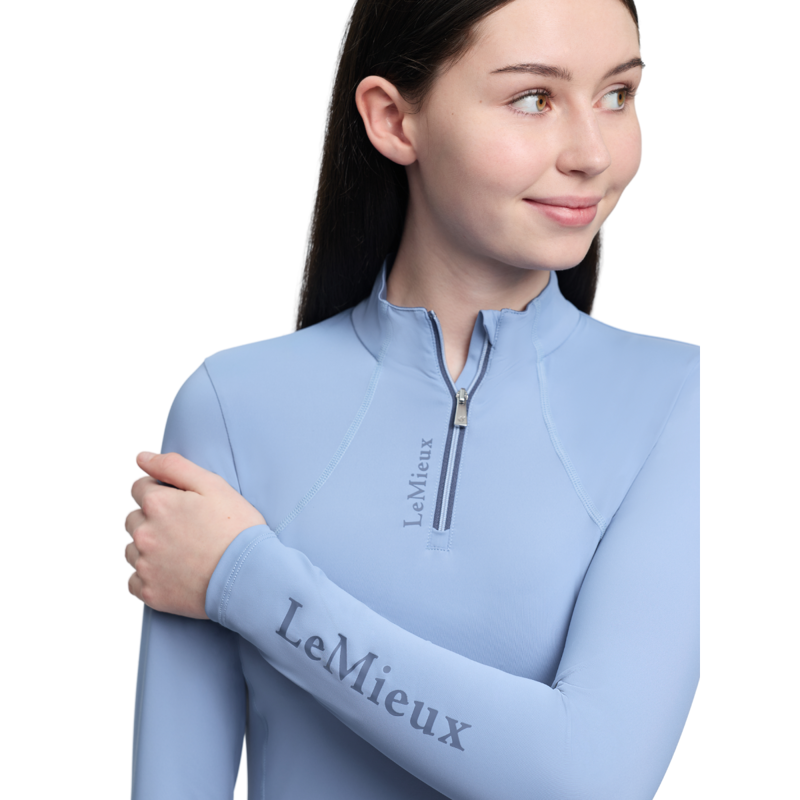 LeMieux Young Rider Classique Base Layer - Powder Blue-3