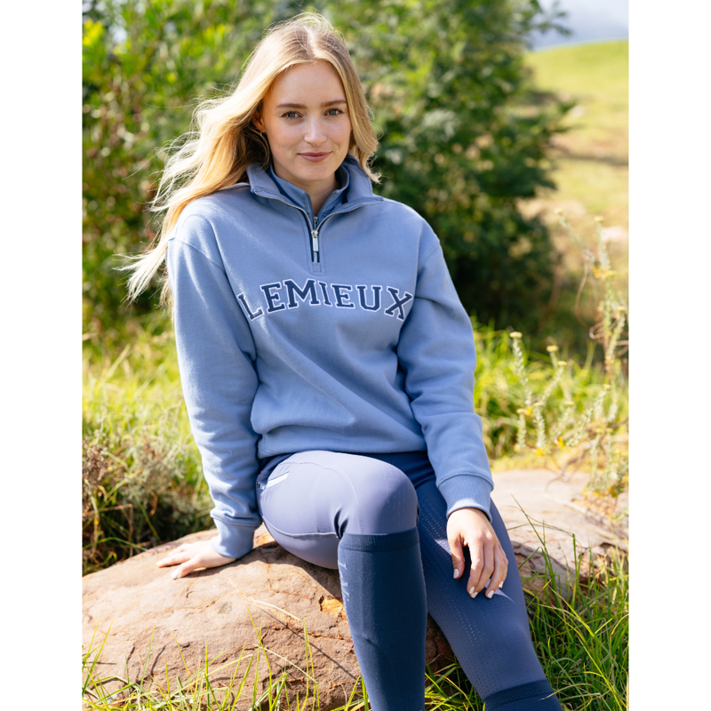 LeMieux Kelsie Quarter Neck Sweat - Powder Blue-5
