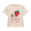 Joules Girls' Fundays Graphic Short Sleeve T-Shirt - Cream