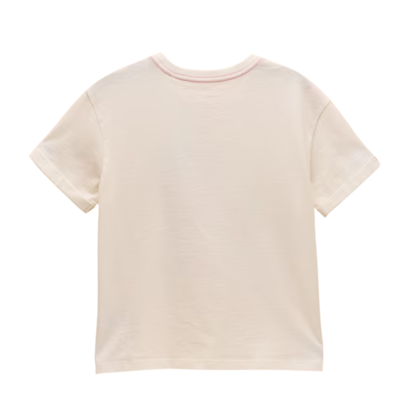 Joules Girls' Fundays Graphic Short Sleeve T-Shirt - Cream-1