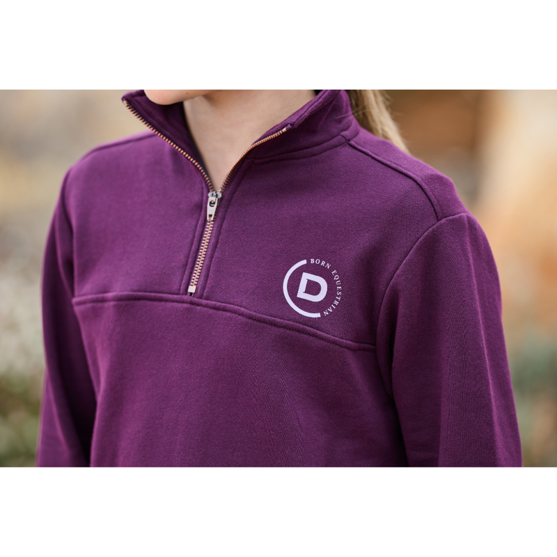 Dublin Kids 1/4 Zip Fleece Pullover - Purple Violet-1