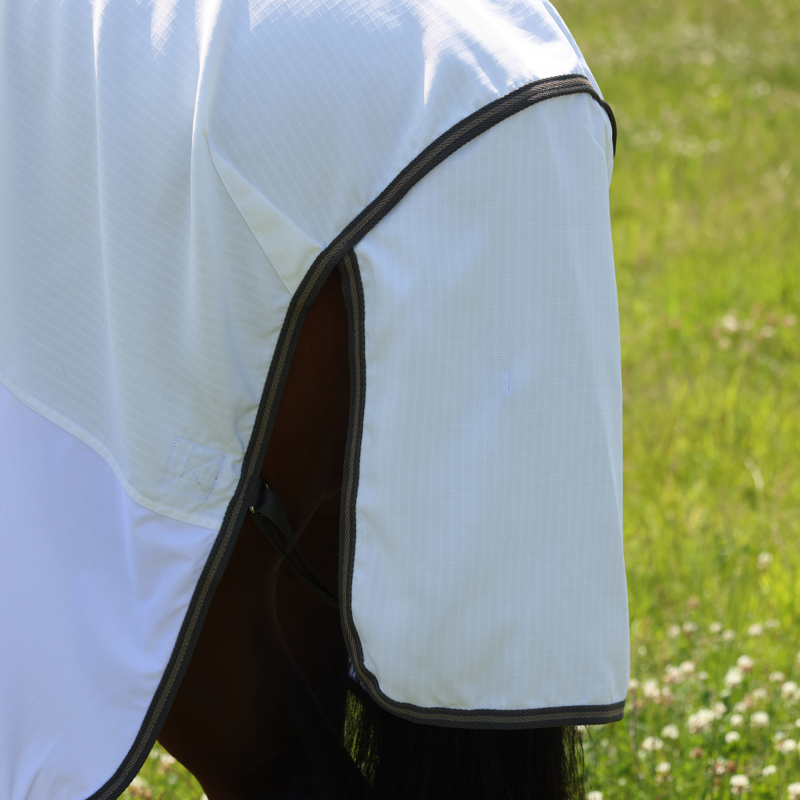 Shires Highlander Plus Sun Shade Fly Combo Rug - White-4