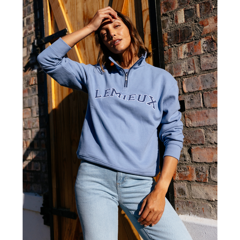 LeMieux Kelsie Quarter Neck Sweat - Powder Blue-6