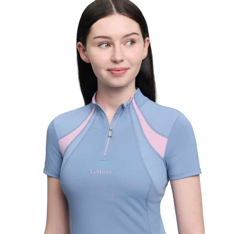 LeMieux Young Rider Mia Mesh Base Layer - Powder Blue-3