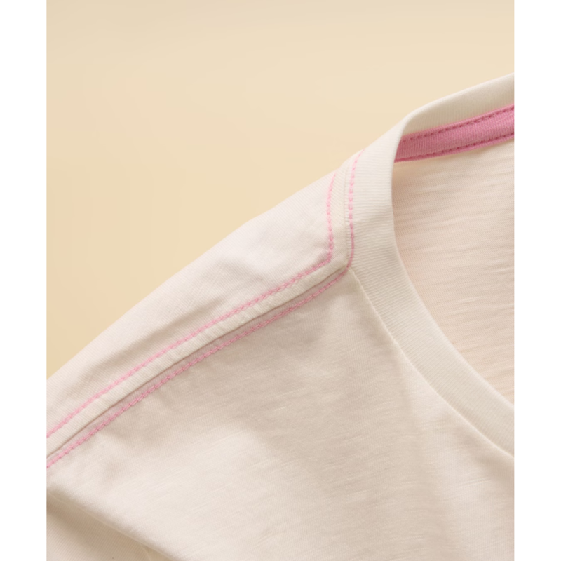 Joules Girls' Fundays Graphic Short Sleeve T-Shirt - Cream-3