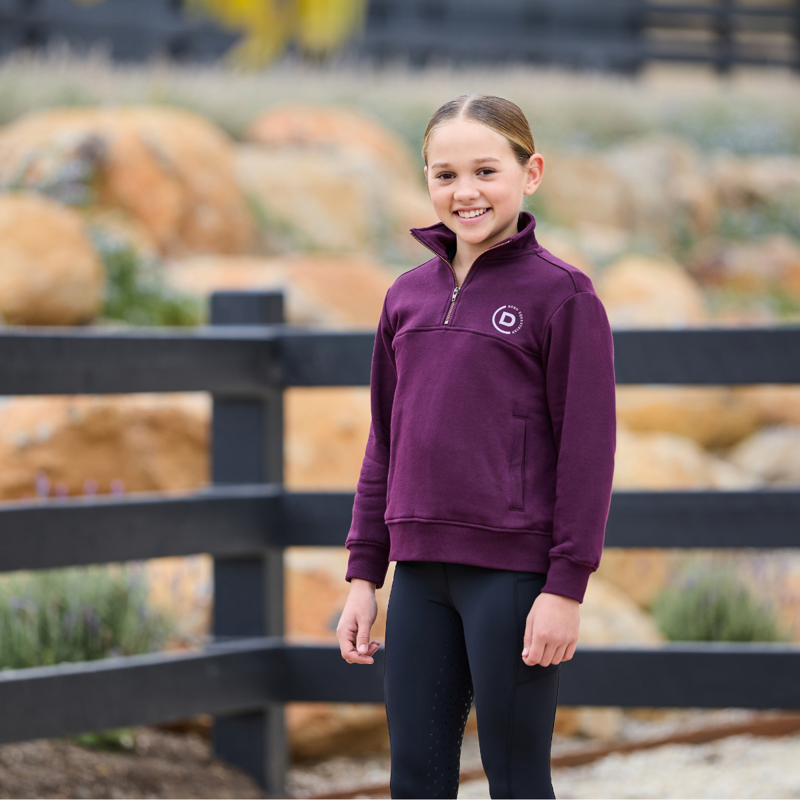 Dublin Kids 1/4 Zip Fleece Pullover - Purple Violet-5