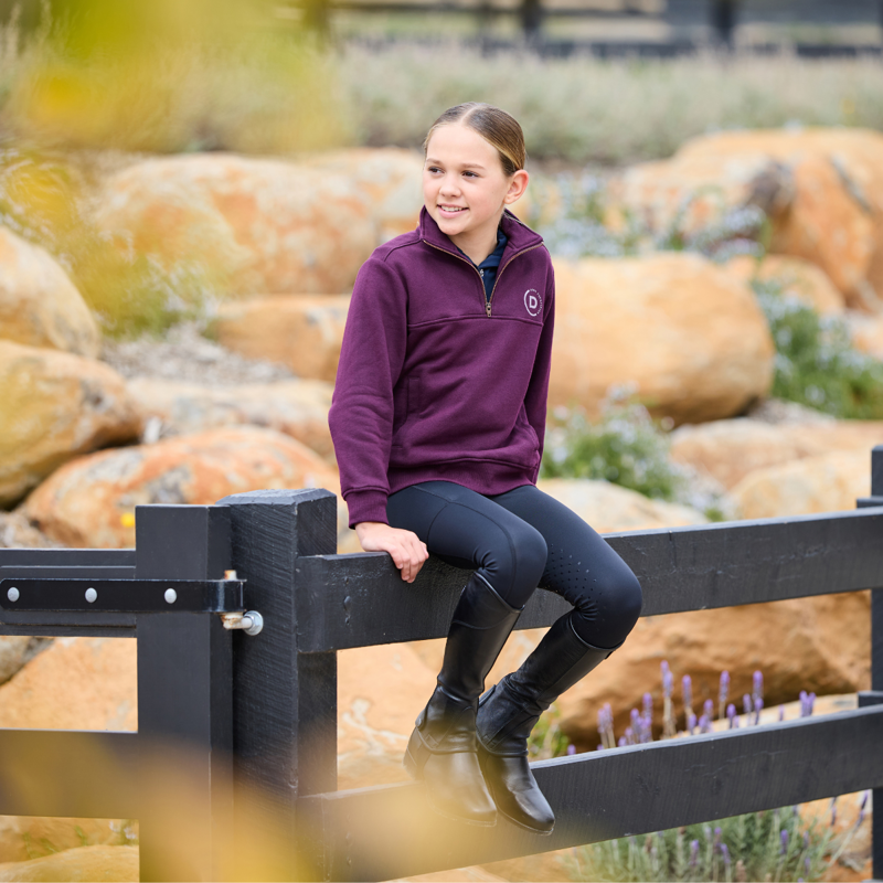 Dublin Kids 1/4 Zip Fleece Pullover - Purple Violet-6