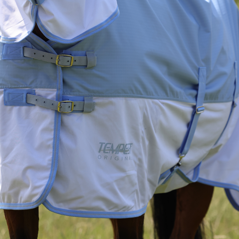 Shires Tempest Original Waterproof Fly Rug - Pale Blue-2