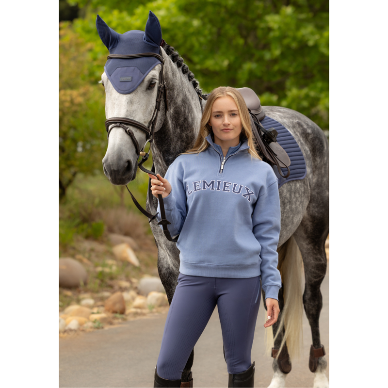 LeMieux Kelsie Quarter Neck Sweat - Powder Blue-4