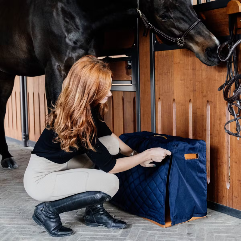 Grooming Deluxe Show Grooming Box Cover - Navy-2