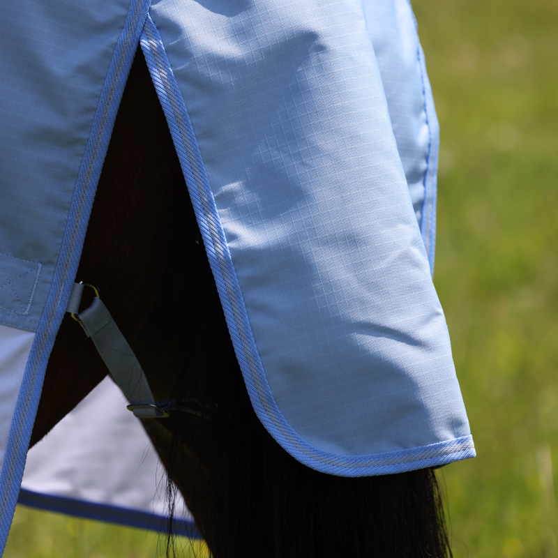Shires Tempest Original Waterproof Fly Rug - Pale Blue-6