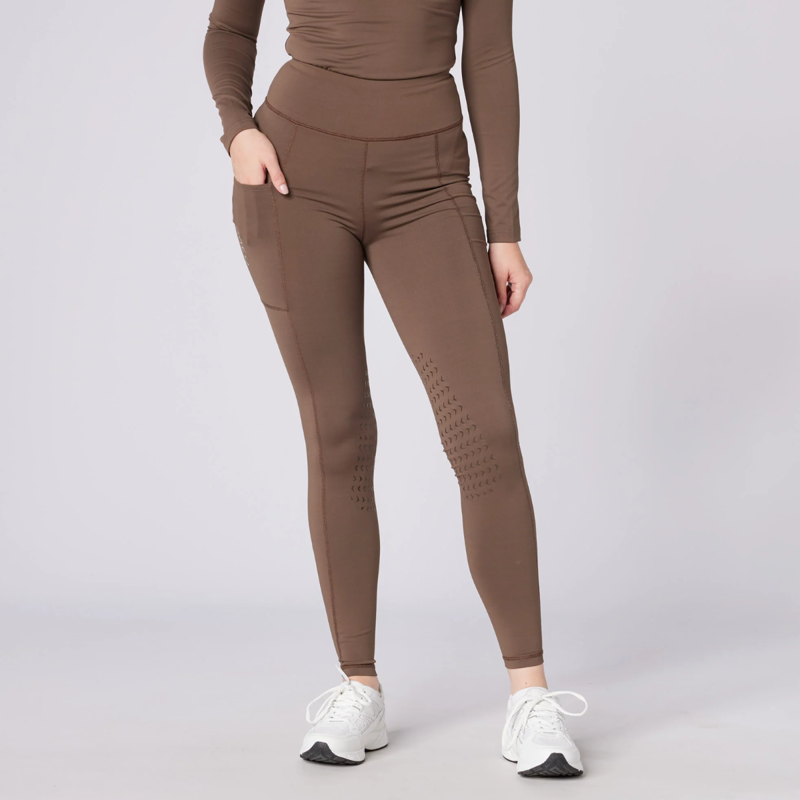 Cameo Ladies Core Riding Tights - Mocha-1