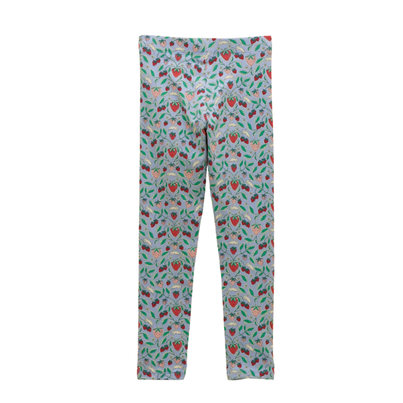 Joules Girls' Deedee Jersey Leggings - Blue Strawberry-1