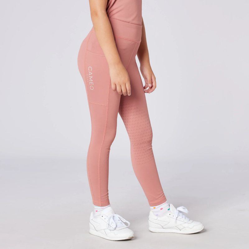 Cameo Junior Core Tights - Dusky Pink-5