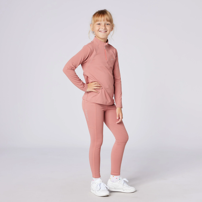 Cameo Junior Core Tights - Dusky Pink-2