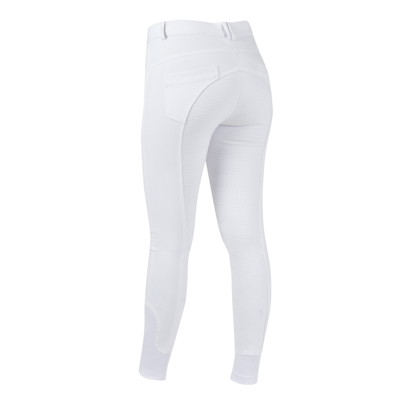 Dublin Ladies Shelby Full Seat Breeches - White-1