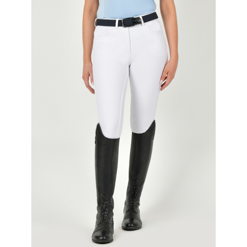 Dublin Ladies Shelby Full Seat Breeches - White-2