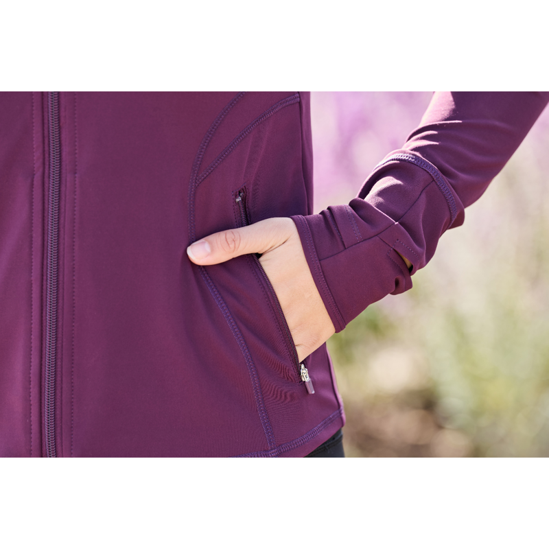 Dublin Ladies Versatile Fitted Zip Through Jacket - Purple Violet-3