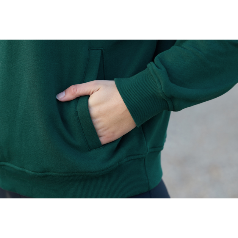 Dublin Ladies 1/4 Zip Fleece Pullover - Dark Emerald Green-4