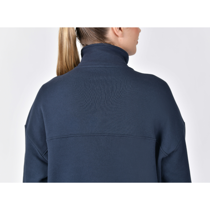 Dublin Ladies 1/4 Zip Fleece Pullover - Navy-2