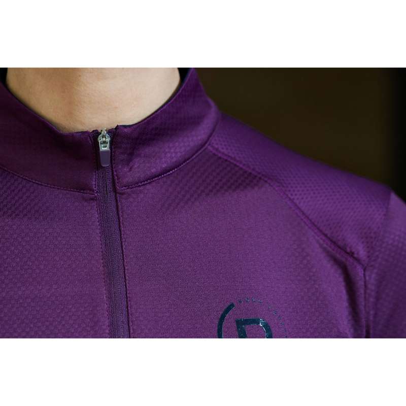 Dublin Ladies Breathable Long Sleeve Riding Top - Purple Violet-2