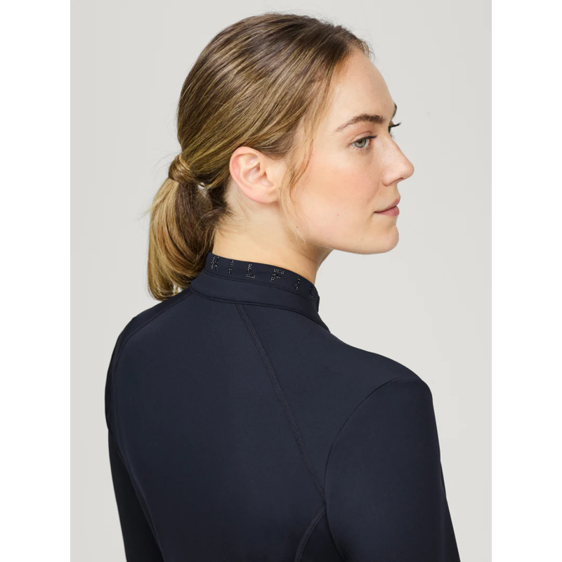 Tommy Hilfiger Women's Beth 1/4 Zip Winter Base Layer - Desert Sky-4