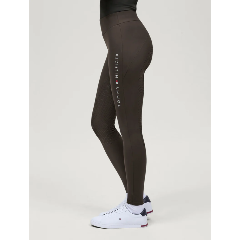 Tommy Hilfiger Women's Elmira Winter Full Grip Leggings - Cacao-3