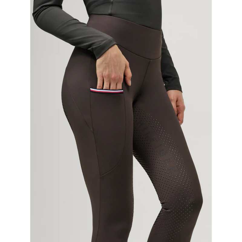 Tommy Hilfiger Women's Elmira Winter Full Grip Leggings - Cacao-4