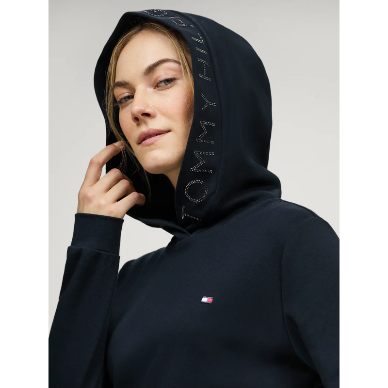Tommy Hilfiger Women's Laurens Rhinestone Hoodie - Desert Sky-2