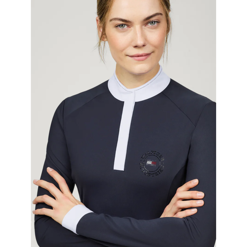 Tommy Hilfiger Women's Taylor Rhinestone Show Shirt - Desert Sky-2