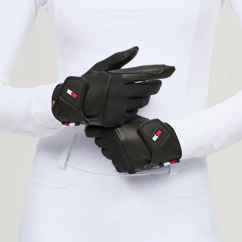 Tommy Hilfiger Bryce Winter Riding Gloves - Black-2