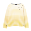 Joules Marina Dropped Shoulder Jersey Top - Yellow Stripe
