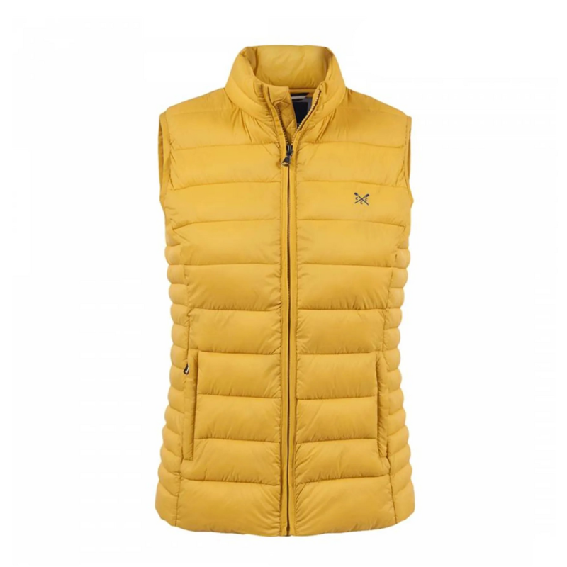 Crew Clothing Lightweight Dupont Gilet - Yellow