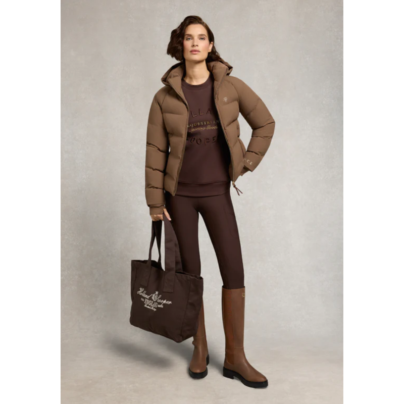 Holland Cooper Crystal Crew Neck Sweat - Walnut-5
