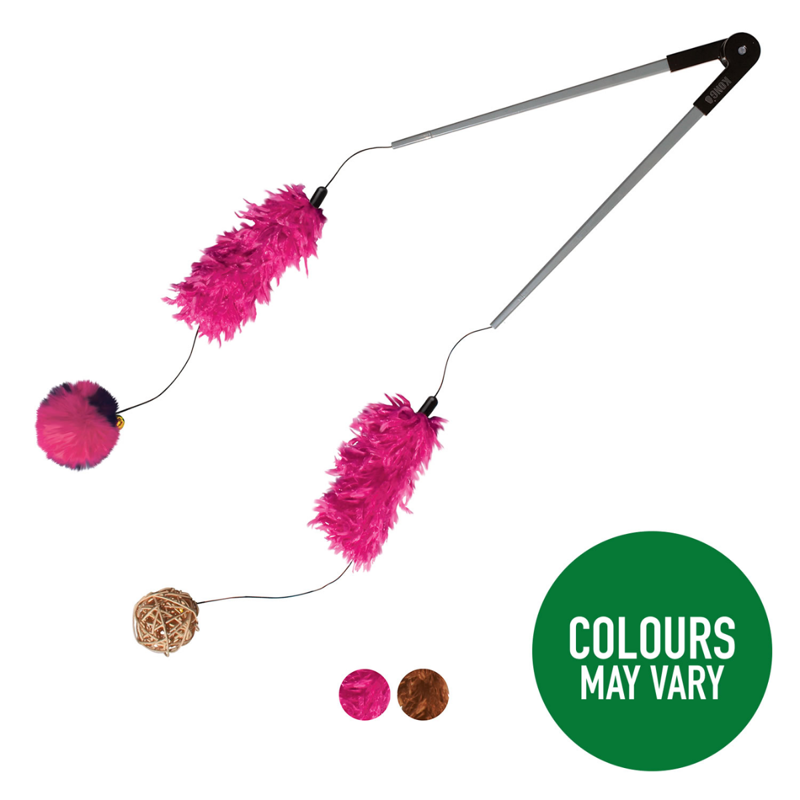 KONG Cat Tweezers Teaser Cat Toy - Assorted Colours