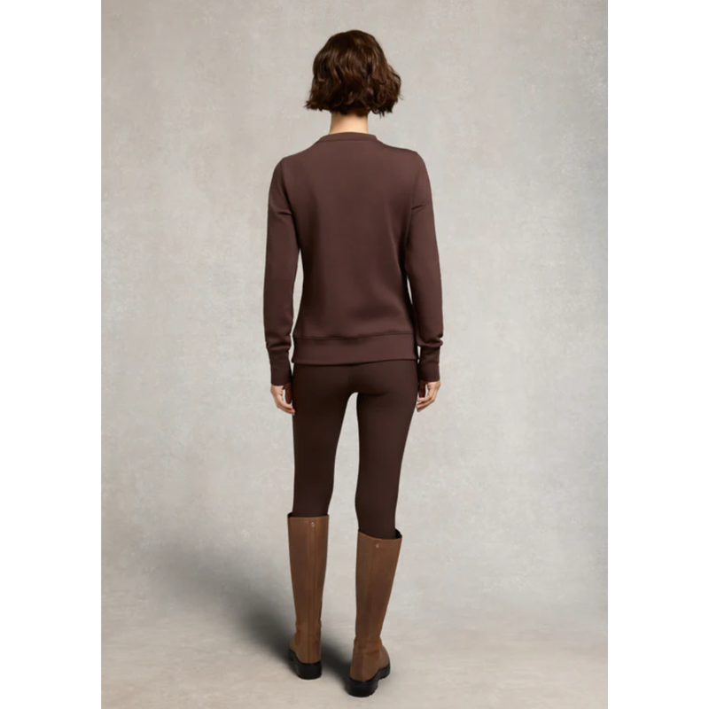 Holland Cooper Crystal Crew Neck Sweat - Walnut-4