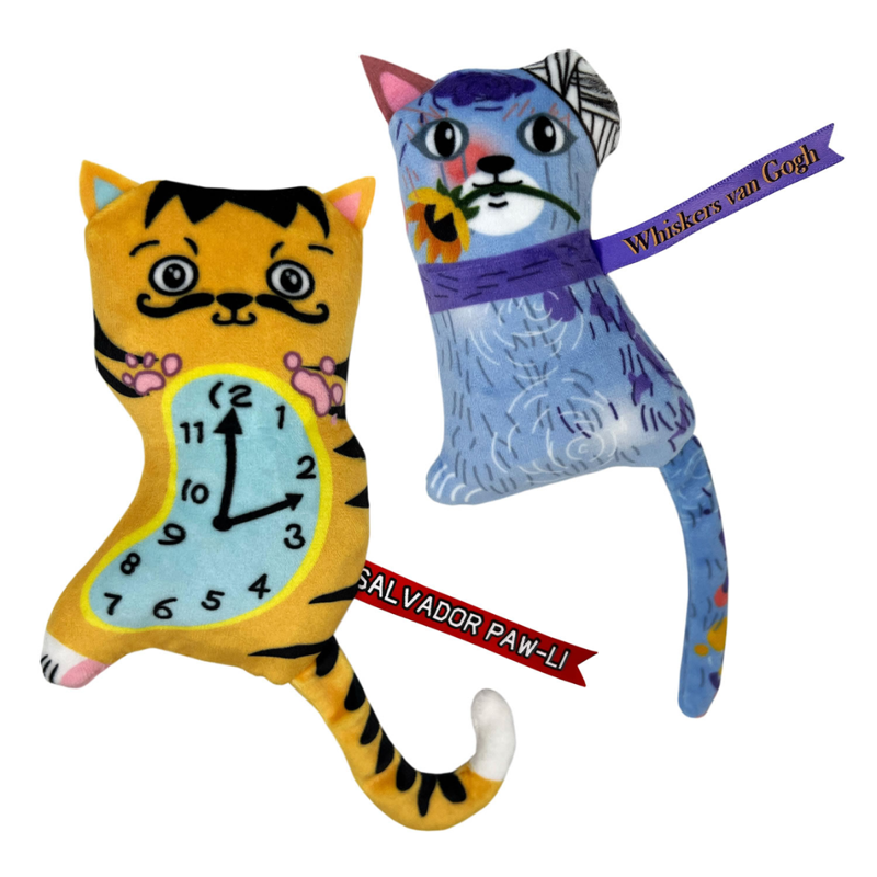 KONG Cat Artz Dali And Van Gogh Cat Toy - 2 Pack