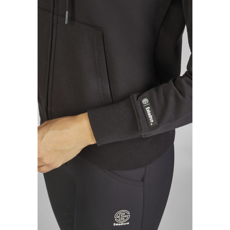 Eskadron Ladies Zip-Hood Tech-Jersey Shirt Dynamic SS24 - Black-5