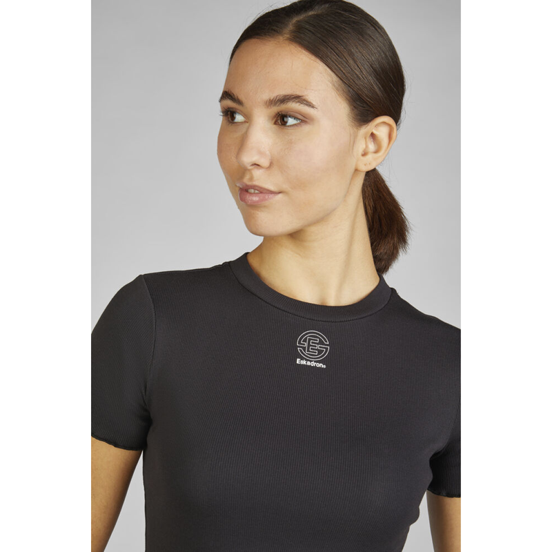 Eskadron Ladies Rib T-Shirt Dynamic SS24 - Black-3