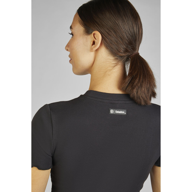 Eskadron Ladies Rib T-Shirt Dynamic SS24 - Black-4