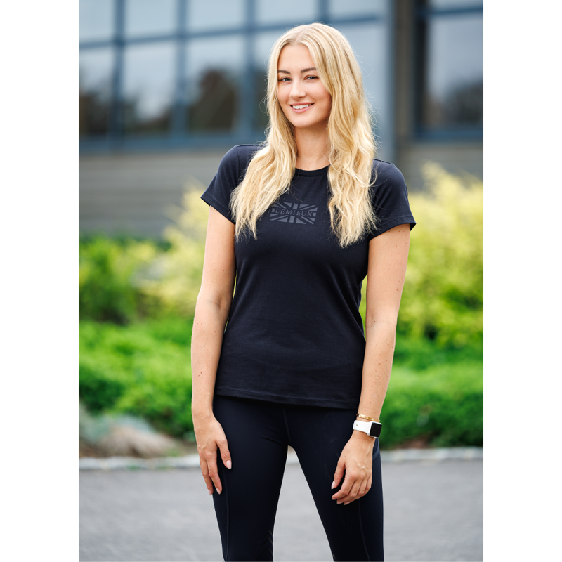 LeMieux Ladies Union Jack T-Shirt - Navy-5