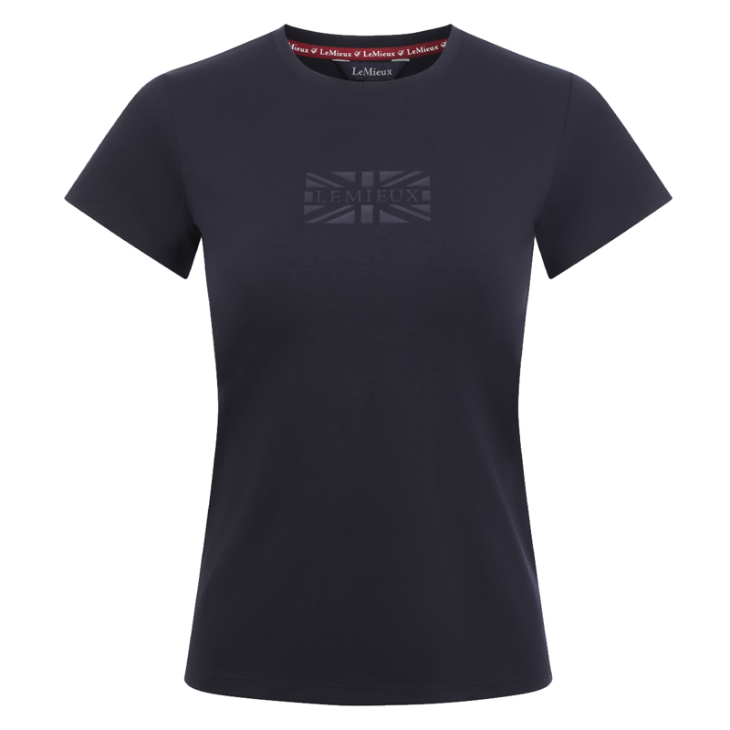 LeMieux Ladies Union Jack T-Shirt - Navy-1
