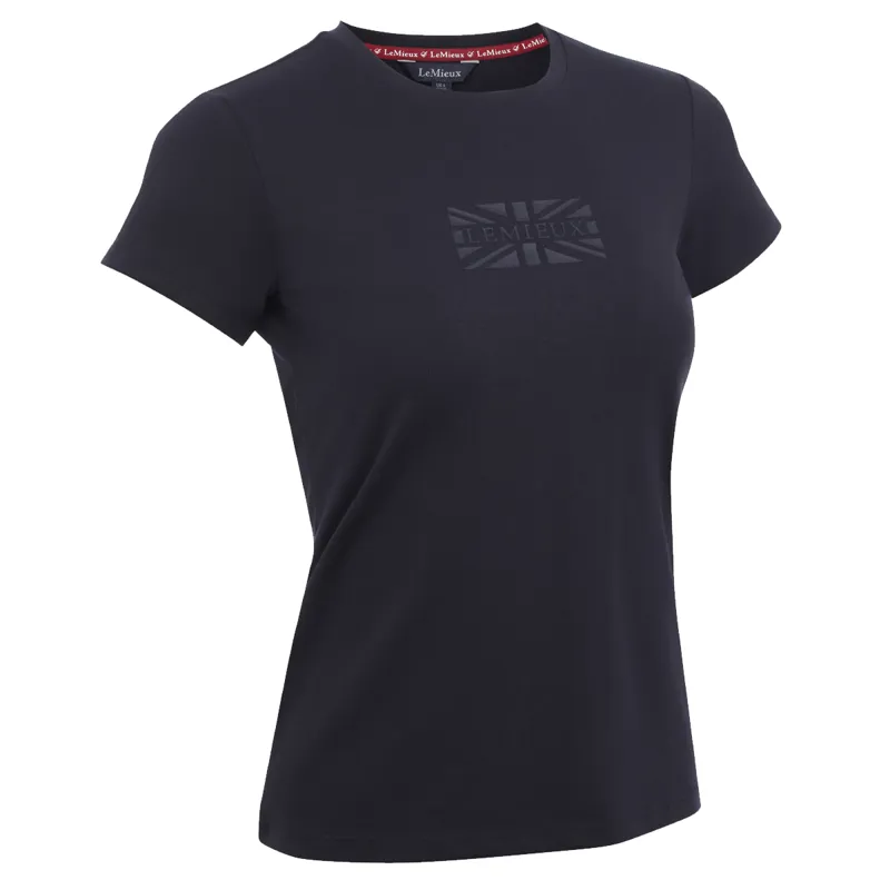 LeMieux Ladies Union Jack T-Shirt - Navy