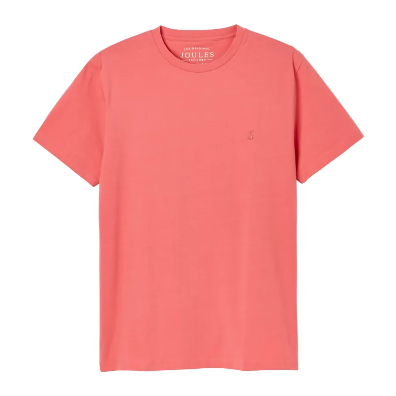 Joules Denton Men's Plain Jersey Crew Neck T-Shirt - Rose